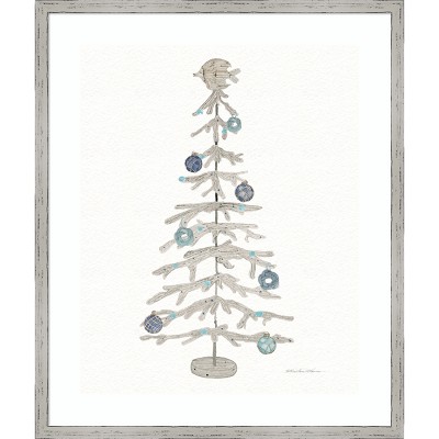 Amanti Art Decorative Coastal Holiday Tree Iv By Kathleen Parr Mckenna ...