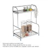 Hastings Home 2 Tiered Countertop Kitchen Storage Shelf Rack with 3 Side Hoods - 3 of 4