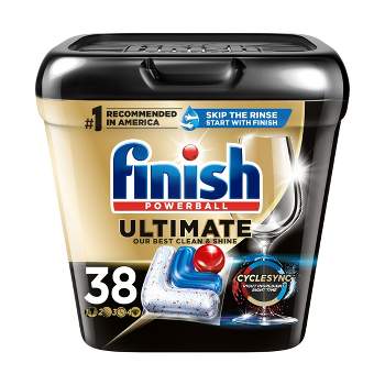Finish Ultimate Dishwasher Detergent Tabs with CycleSync Technology