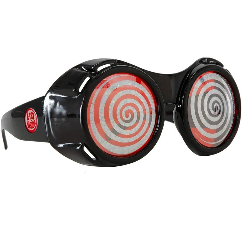 HalloweenCostumes.com    Black & Red X-Ray Goggles, Black/Red/White, 4 of 5