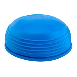 CanDo Inflatable Wobble Ball Balance Dome for Stability, Strengthening, Balancing Training, Vestibular Activities, Exercising and Active Seating, Blue - 1 of 4