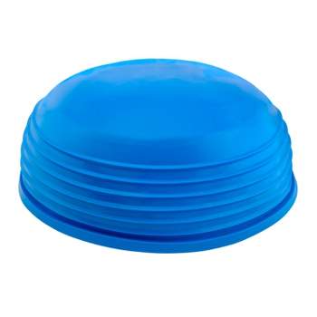 CanDo Inflatable Wobble Ball Balance Dome for Stability, Strengthening, Balancing Training, Vestibular Activities, Exercising and Active Seating, Blue