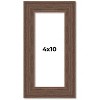 PosterPalooza | 4x10 Wide Barnwood Picture Frame, UV Acrylic, 6 Finishes - Grey, Brown, White, and Black - 2 of 4