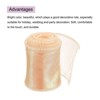 Unique Bargains Gift Wrapping Wide Sheer Wired Pastel Shimmer Iridescent Chiffon Ribbons 1 Pc - 3 of 4