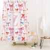 Deny Designs April Lane Art Bows Monogram Shower Curtain - 2 of 3