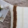 18*18in Tufted Pillow Cover Decorative Square Pillowcases with Tassels Soft Pillow Sham Cushion Case for Sofa Couch Bedroom Car Living Room - 3 of 4
