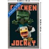 Trends International A Minecraft Movie - Chicken Jockey Framed Wall Poster Prints - 3 of 4