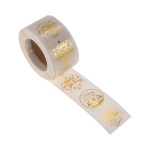 Unique Bargains Christmas Stickers for Ceramic Glass Metal Paper Plastic Peel "Merry Christmas" Lettering Matte Paper 1Pcs - 1 of 4