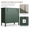 RoyalCraft Modern Fluted Design Dresser with 3 Drawers for Bedroom Storage, Green - Chest Organizer Cabinet and Nightstand Furniture Set - 2 of 4