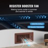 VEVOR Register Booster Fan, Quiet Vent Booster Fan Fits 4” x 10” Register Holes, with Remote Control and Thermostat Control, Adjustable Speed, Brown - 3 of 4