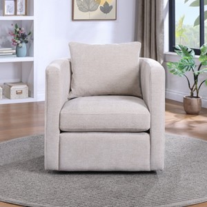 NicBex Performance Fabric Swivel Barrel Chair Modern 360-Degree Rotating Accent Chair for Living Room, Office, Lounge - 1 of 4