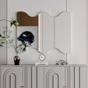 30x35 Inch Bathroom Wall Mirror, Metal Frame Curled Edge Rectangular Mirror Wall Mounted Hanging (Horizontal/Vertical) Home Decor - 3 of 4