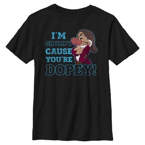 Boy's Snow White and the Seven Dwarfs I'm Grumpy Cause You're Dopey T-Shirt - 1 of 4