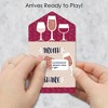 Big Dot of Happiness But First, Wine - Wine Tasting Party Game Cards - Truth, Dare, Share Pull Tabs - Set of 12 - 2 of 4