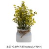Unique Bargains Artificial Plants Mini Flower Plant Plastic 3.07"x3.07"x7.87" 1 Pc - 3 of 4