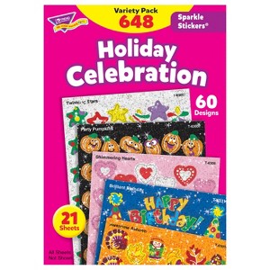 TREND Holiday Celebration Sparkle Stickers® Variety Pack, 648 ct - 1 of 3