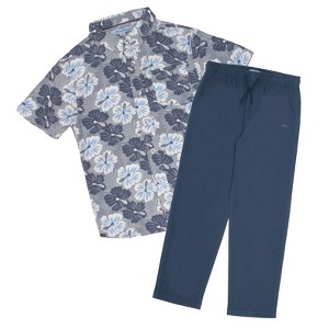 Tommy Bahama Little Boys Classic Woven Button Down Shirt and Pant Outfit Set - 1 of 3