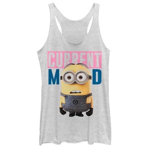 Women's Despicable Me Minions Current Mood Racerback Tank Top - 1 of 3