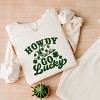 Simply Sage Market Howdy Go Lucky Clovers Lightweight Garment Dyed Sweatshirt - 3 of 4