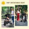 Kinder King 7 in 1 Kids Baby Stroller Tricycle Folding Toddler Trike w/Adjustable Push Handle - 4 of 4