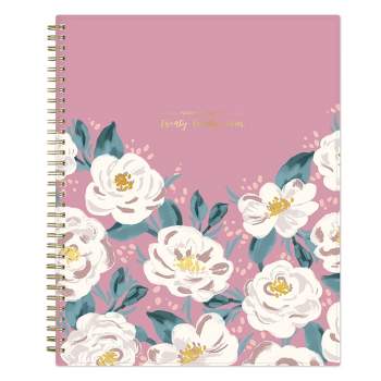 Ivory Paper Co 2024 Planner 11"x8.5" Weekly/Monthly Wirebound Celine Rose Pink