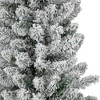 Northlight 6' Flocked North River Pine Pencil Artificial Christmas Tree, Unlit - image 4 of 4