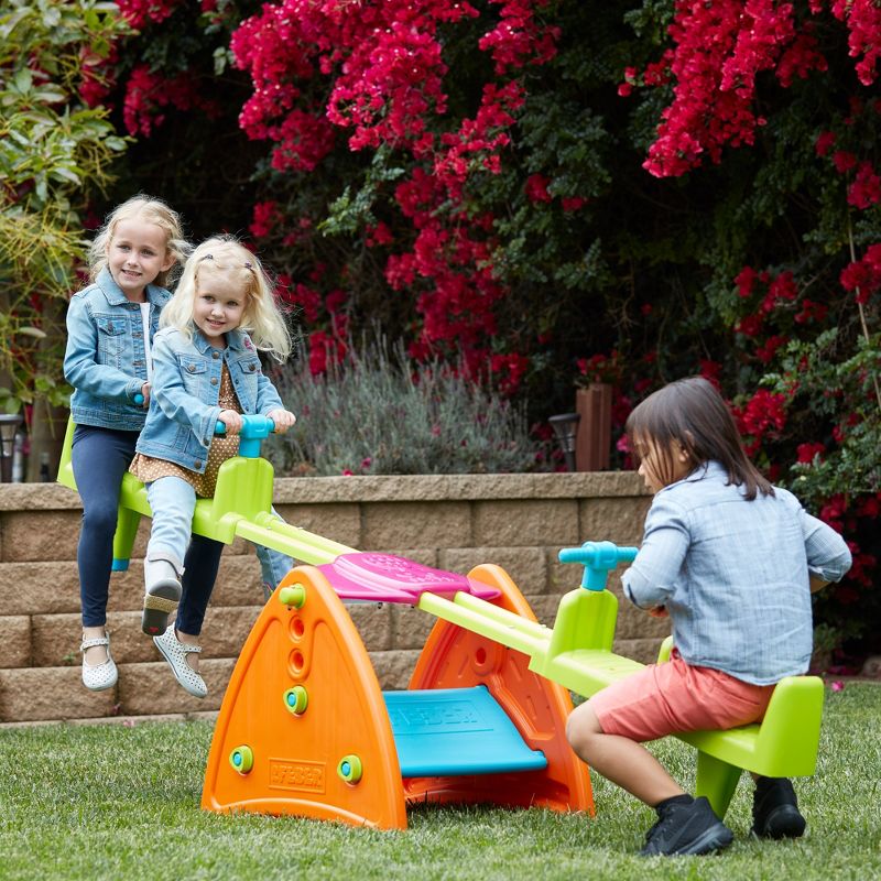 ECR4Kids Quad Seesaw, Play Structure, Multi, 3 of 8