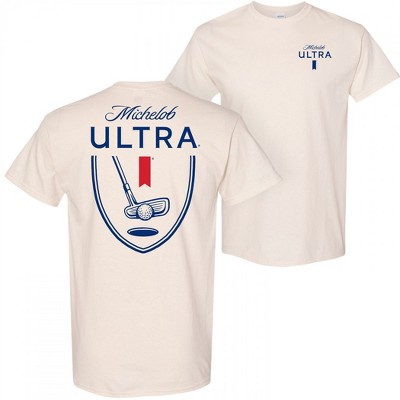 Mens Michelob Ultra Golf Putter Front and Back Print T-Shirt