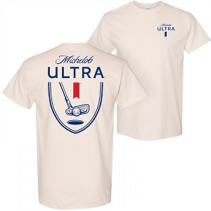 Mens Michelob Ultra Golf Putter Front and Back Print T-Shirt - 1 of 4
