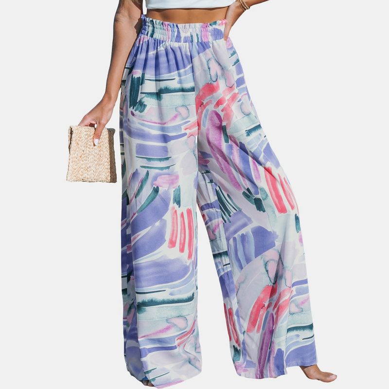 Women's Abstract Print Paperbag Pants -Cupshe, 1 of 7