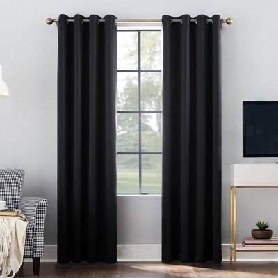 Black curtains deals