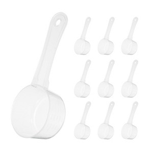 Unique Bargains Plastic Disposable Coffee Spices Short Handle Measuring Spoons 10 Pcs - 1 of 4