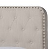 Annalisa Fabric Upholstered Button Tufted Panel Bed - Baxton Studio - image 4 of 4