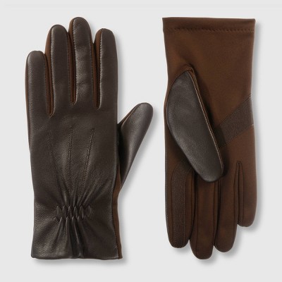 Isotoner Adult Leather Gloves