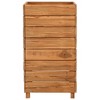 vidaXL Raised Bed Natural Wood Recycled Teak Wood and Steel Medium - 4 of 4
