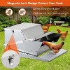 Acekool Automatic Chicken Feeder with Treadle, 27 LB Large Galvanized Steel Rat Proof No Waste Poultry Feeder for 10 Chickens - 4 of 4