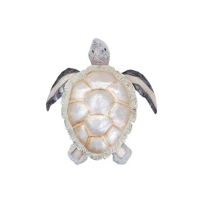 Beachcombers Mixed Metal & Capiz Turtle Wall Decor