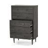 GDFStudio Farhart Mid Century Modern Faux Wood 5 Drawer Dresser - 4 of 4