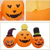 Pumpkins 3 PCS Halloween Inflatables Outdoor Decoration, 7.9FT Blow Up Yard Decoration Clearance for Holiday/Party/Yard/Garden - 4 of 4
