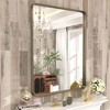 Apmir Rectangular Aluminum Alloy Framed and Tempered Glass Wall Bathroom Vanity Mirror in Matte Black/ Gold/ Silver/ Brown - 4 of 4