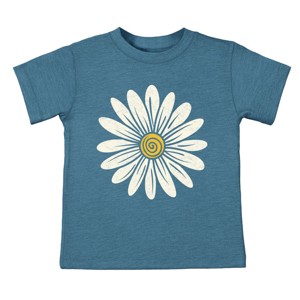 The Juniper Shop White Daisy Toddler Short Sleeve Tee - 5T - Teal - 1 of 4