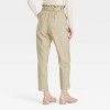 Women's Super-High Rise Tapered Ankle Pull-On Paperbag Pants - A New Day™ - 2 of 3
