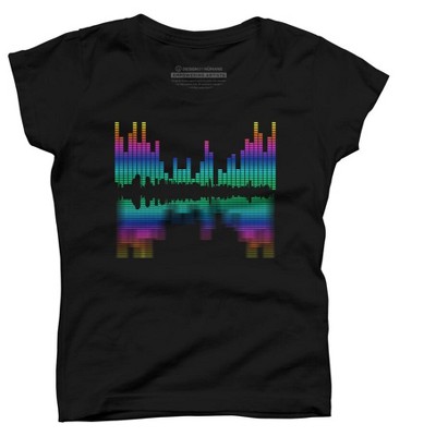 Girl's Design By Humans City of Sounds By clingcling T-Shirt