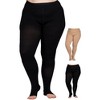 Absolute Support Women’s Plus Size 20–30mmHg Graduated Compression Pantyhose, Open Toe Opaque – Circulation, Edema & Swelling Relief, A214PS - 2 of 4