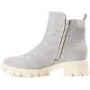 Journee Collection Womens Jeeva Inside Zip Block Heel Booties - 2 of 4