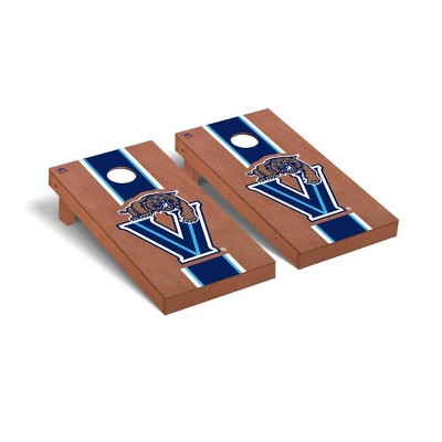 NCAA Villanova Wildcats Premium Cornhole Board Rosewood Stained Stripe Version