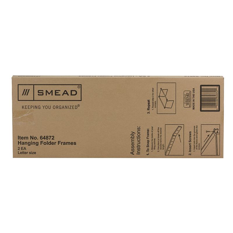 Smead Hanging File Frame, Letter Size, 2 Pack (64872), 2 of 4