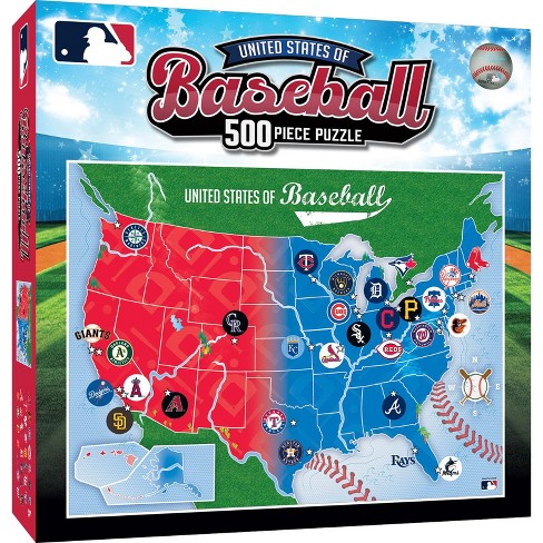 Masterpieces Jigsaw Puzzle For Adults - Mlb League Map 500 Pieces : Target