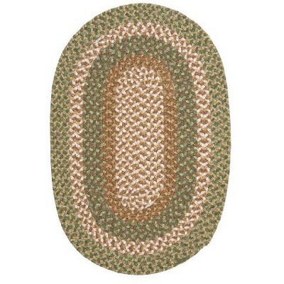 Colonial Mills Flowers Bay - Black 2 Ft x12 Ft Runner (Oval) Rug Indoor/Outdoor 100% Polypropylene