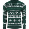 Men's Christmas Sweaters Ugly Xmas Pullover Reindeer Snowflake Knitted Round Neck Jumpers - 2 of 4
